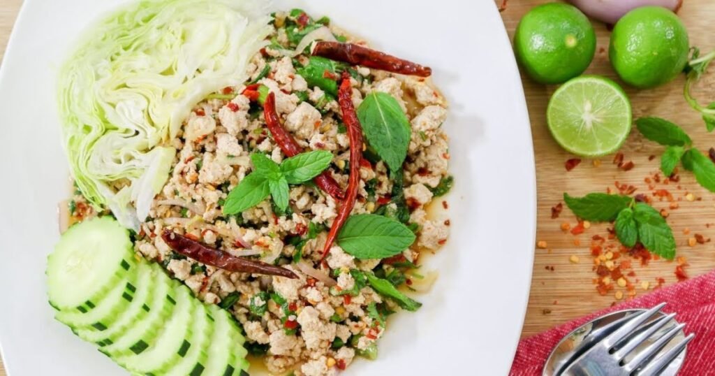 thai chicken larb