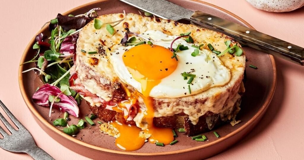 Crunchy, Cheesy And Tasty Croque Madame Recipe