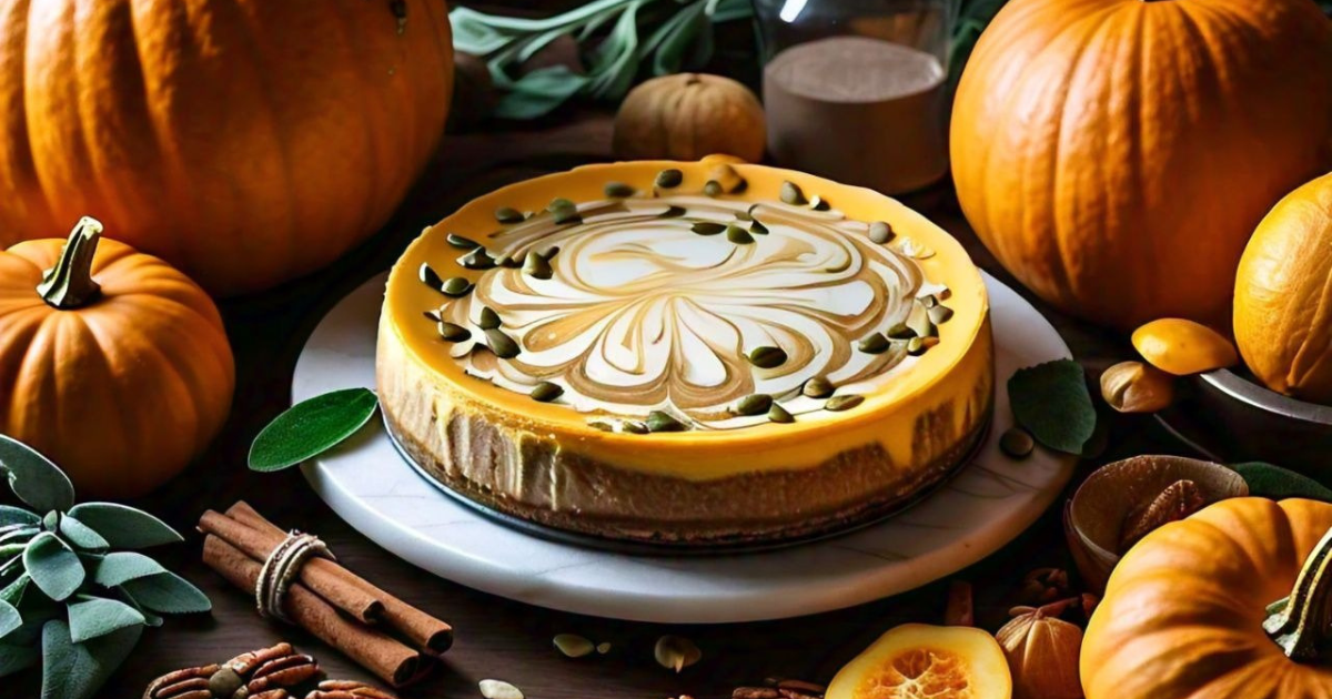 How to make pumpkin marble cheesecake