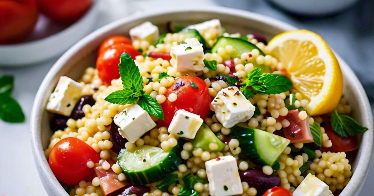 How to make greek couscous salad recipe