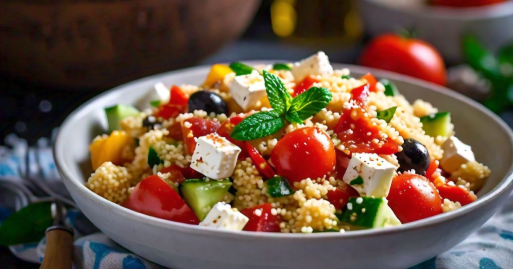 How to make greek couscous salad recipe