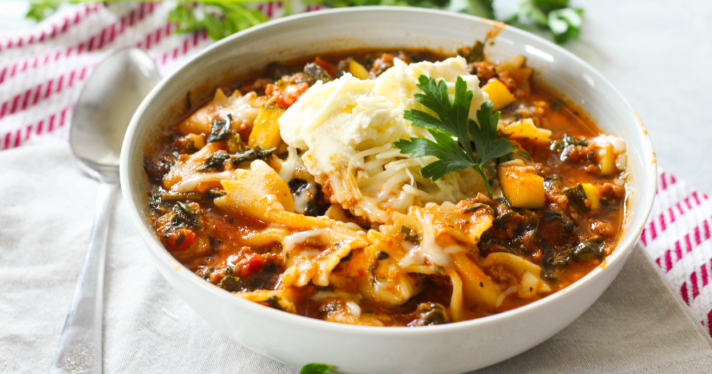 crockpot lasagna soup