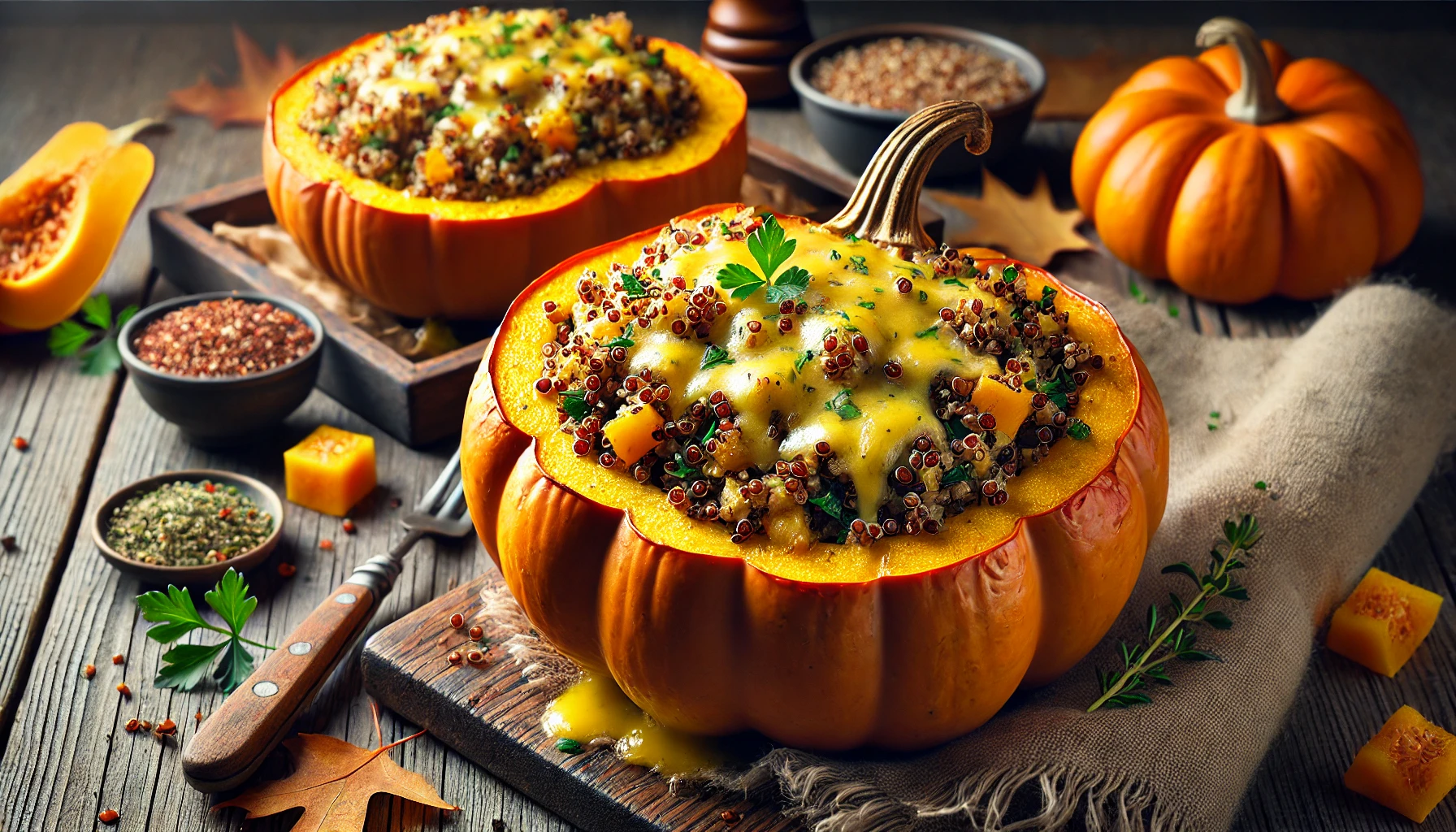 Stuffed Pumpkin Recipe for Fall! - Craving Foodies