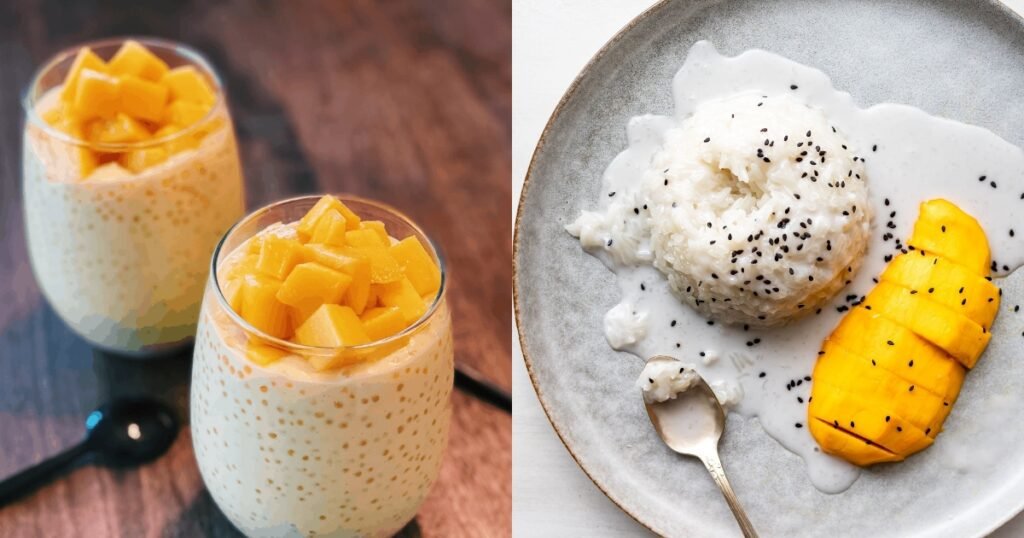 Must Try Mango Desserts - Complete Recipe Guide Of Mango Sago And Mango Sticky Rice!