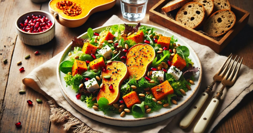 How to make roasted butternut squash salad